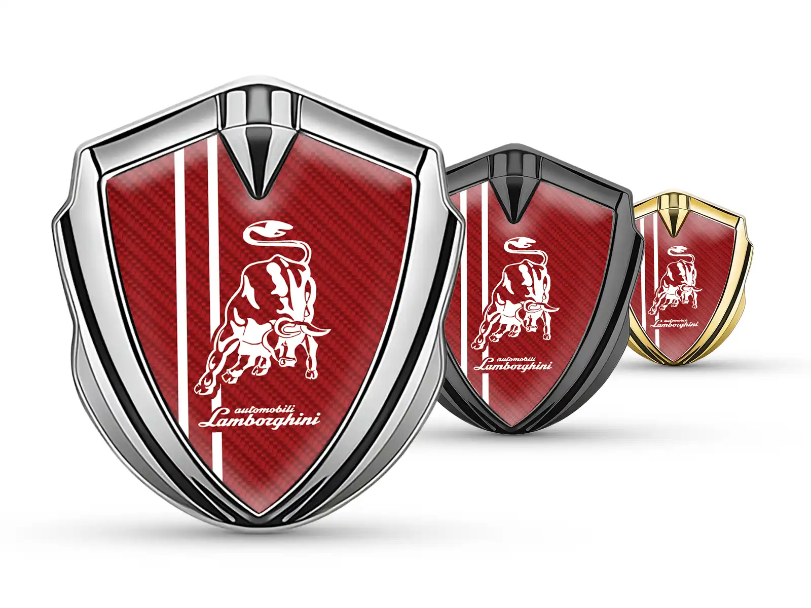 Lamborghini Metal Emblem Badge Luxury Design Alloy